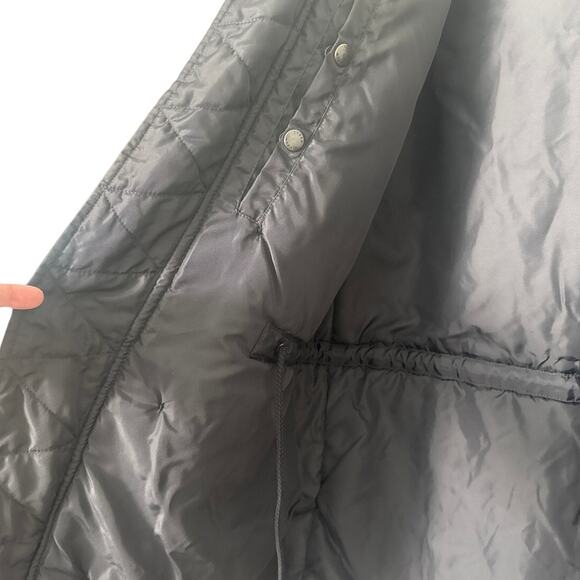 J. Crew Mens Snorkel Parka Jacket Faux Fur Hood Navy Blue Cold Weather Size S - Picture 11 of 16